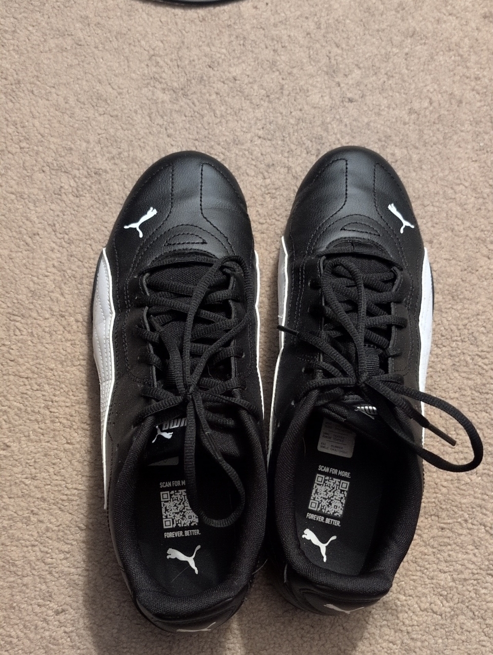 Puma Men’s Black and White Classic Trainer 10.5 Size